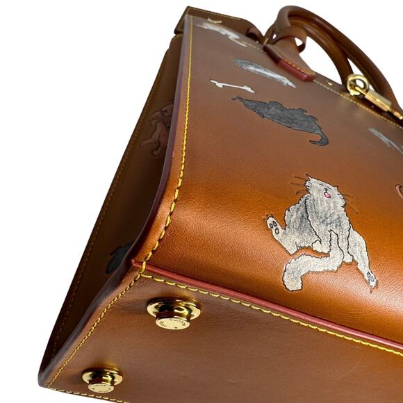 Louis Vuitton Catogram City Steamer bag MM cat tote Grace Coddington Rare L V - Picture 10 of 14